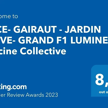 Appartement Nice- Gairaut - Jardin Prive- Grand F1 Lumineux-piscine Collective *