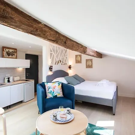 #49 Perfect Location Saleya Old Town 2mins To Sea Ac 아파트