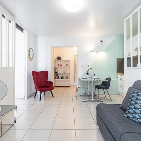 아파트 Quiet 1 Bdr Port! Close Place Du Pin Garibaldi 니스