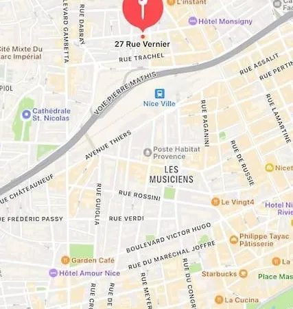 Apartment Appartement, En Plein Centre , Face A La Gare Centrale, Centre Nice