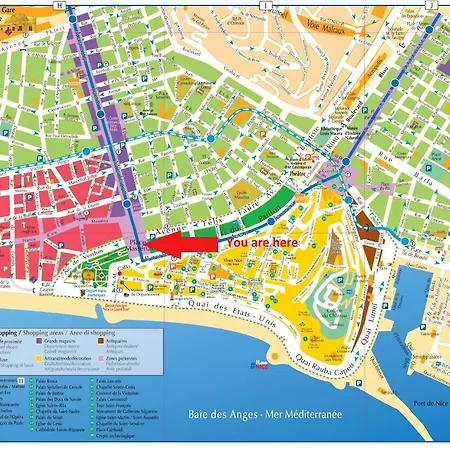 View On Principal Massena Place, Beach 2 Min Walk Apartament