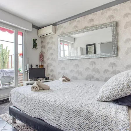 Le Mantega - F2 Moderne,centre Ville, 2 Grandes Terrasses,climatisation, Ascenseur Nice