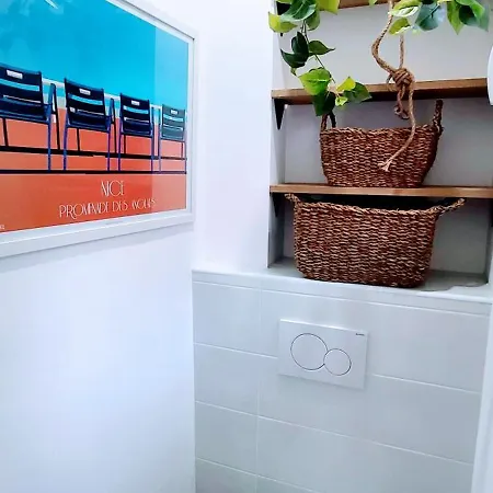 Elegant 4 Couchages Front De Clim Parking Privatif Wifi Niza