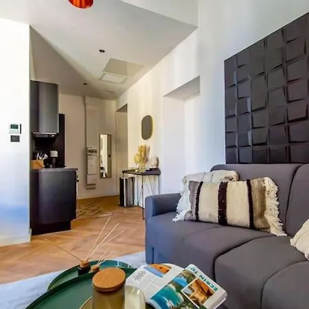 Elegant T2 Renove 4 Pers, Centre Nice, Climatise Апартаменты Ницца