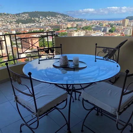02 Vue Panoramique -wifi- Parking Prive -nice Appartement *