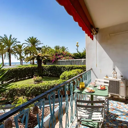 L54 1bdr Promenade Sea View Ac & Balcony Apartment Nice