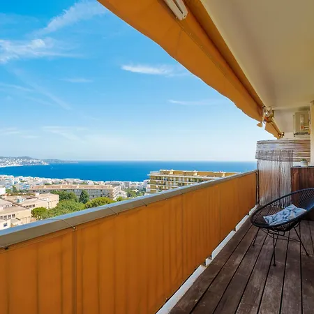 Apartment Renting - Abbaye - Luxury Penthouse Sea View Pool Tennis Parking Nice