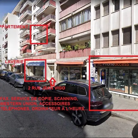 The - 3 Rooms, 3air Cond, 3tv, 3fans, 2 Wc, Wifi Everywhere 5min Aeroport, Train, Beach, 1min Tram, 15 Min Centre, Port, Parking Possible Apartment *