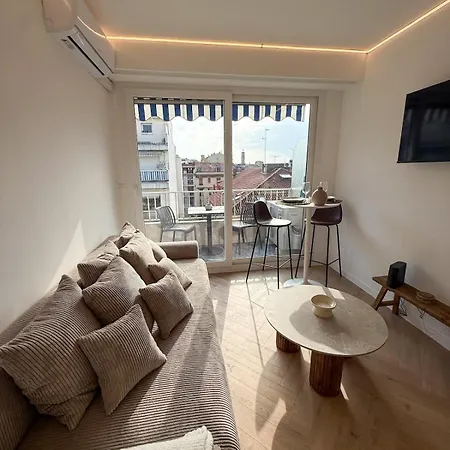 公寓 Port De Nice, 4pers Emplacement Ideal Equipe Balcon 尼斯