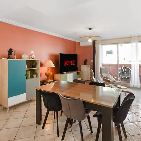 Apartment Le Nala - Spacious - Ac - Wifi - 10 Min From The Sea *