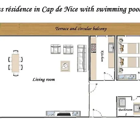 Apartment Prestige Cap De Nice- Swimming Pool Terrace -2br