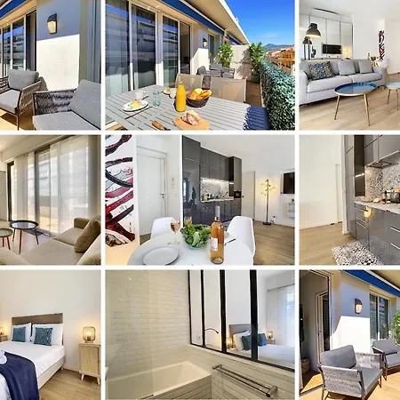 Nestor&jeeves - Reine Marie Terrasse - - Very Close Sea - Floor Apartment