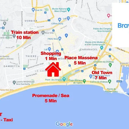 Massena 2 Pers Super Wifi Apartment Nice