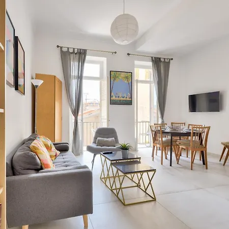 Appartement Et Soleil - Carré D'or - 4 Piéces - Promenade à 300 M Nice