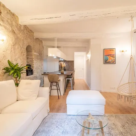 Fusion - Charme De L'ancien Et Confort Moderne - Vieux - 2 - Wifi - 5 Min Des Plages - 30 Min De Cannes Et Monaco Apartment