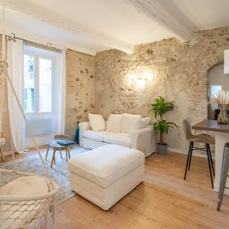 Fusion - Charme De L'ancien Et Confort Moderne - Vieux - 2 - Wifi - 5 Min Des Plages - 30 Min De Cannes Et Monaco Apartment *
