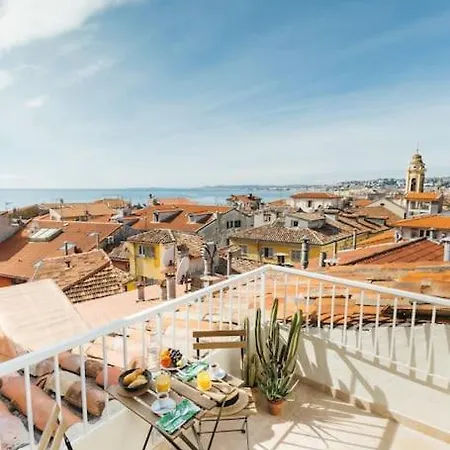 #32 Panoramic Sea View Over Old Town Terrace & Ac Nice