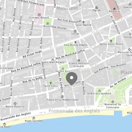 Riviera: Hyper-central With Sea-view Balcony Apartment Nice