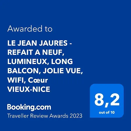 Le Jean Jaures - Refait A Neuf, Lumineux, Long Balcon, Jolie Vue, Wifi, Coeur Vieux-nice * Nice