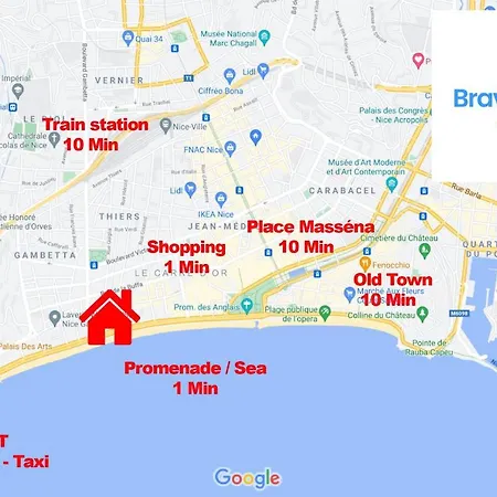 Apartment Comte De Luxury 4 Pers Parking Wifi Ac *