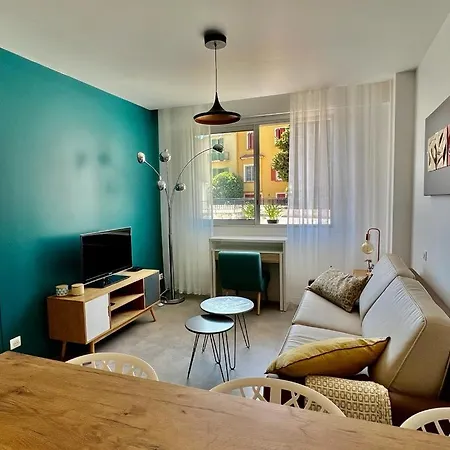 Bd Grosso 4 Prs, 300m Plage, Clim, Parking Apartment Nice