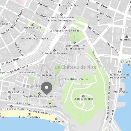 Apartment Riviera: Beachfront Old Town With Ac Nice