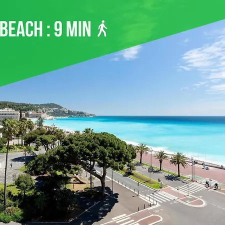 Panoramic Sea View - Air-conditioning - Balcony - Tramway - 2 Bedrooms - Wifi - Fully Equipped Kitchen Apartment