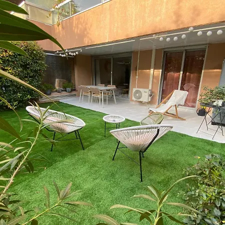 Apartment Cosy 2 Pieces, Jardin Privatif Et Piscine Fabron