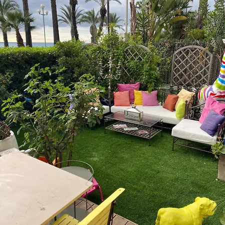 Promenade Des Center Sea And Front Design Flat With Private Garden