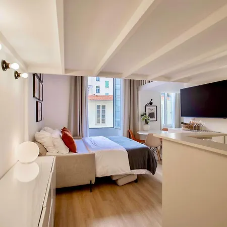 Apartment Suede Promenade Duplex At 1 Min From The Sea 2 Bathrooms *