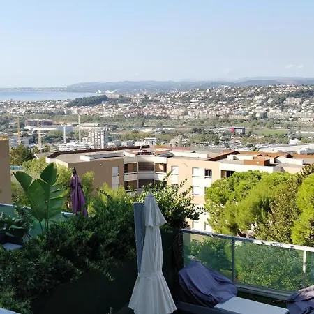 Apartment Chez Gael, Vue Mer, Piscine, 3chb Nice