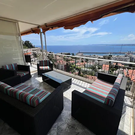 Riviera - Terrasse Des Agaves - Amazing Sea View Cote D'azur דירה ניס