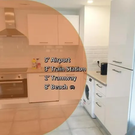 Grand Appartement, 2 Ou 3 Ou 4 Pieces, Tramway Sur Place, Proche Gare Sncf St Augustin 5 Min, Aeroport A 7 Min, Ou Allianz Riviera 10 Min, Palais Nikaia 2 Min , Supermarche Sur Place, Parking Possible Si Disponible Ou Payant A 1000 Metre *