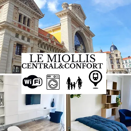 Le Miollis - Et Confort - Wifi- Pres Tansports En Commun Et Commerces Apartment Nice
