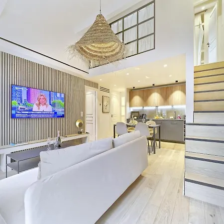 Hyper Centre-duplex De Charme- Luxe-clim Reversible- 10mn Place Massena Apartment *