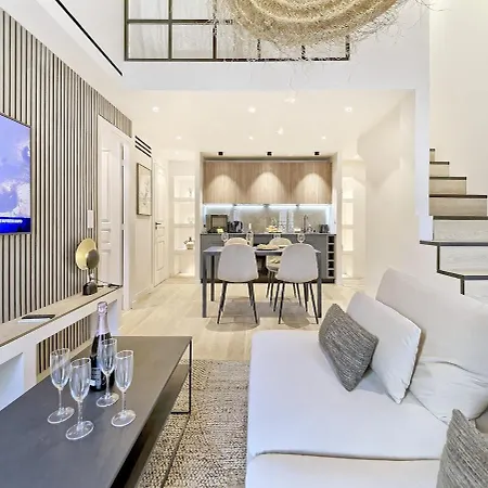 Hyper Centre-duplex De Charme- Luxe-clim Reversible- 10mn Place Massena Apartment