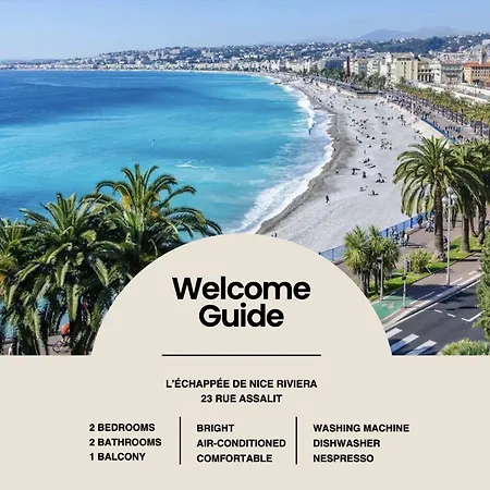 L'echappee De Riviera I Centre-ville I Climatise I Proche Gare Et I Ideal Couple Et Famille *