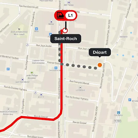 Nid Douillet Proche Tramway, A 20 Minutes *