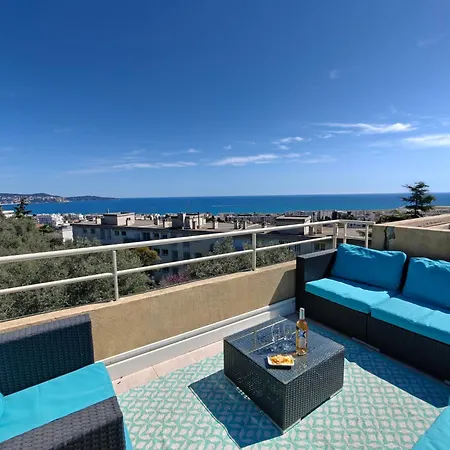 Toit Terrasse Nice-ouest Avec Parking, Clim Et Piscine Apartment *
