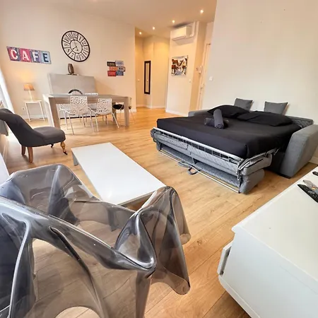 Hype-center Balcony 3br Ac Near Tram For6 Guests Nice