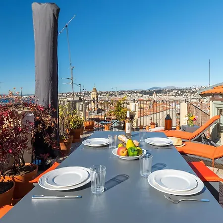 Le Chateau - The Beautiful Sight In Old Town, Private Terrace Apartment Nice