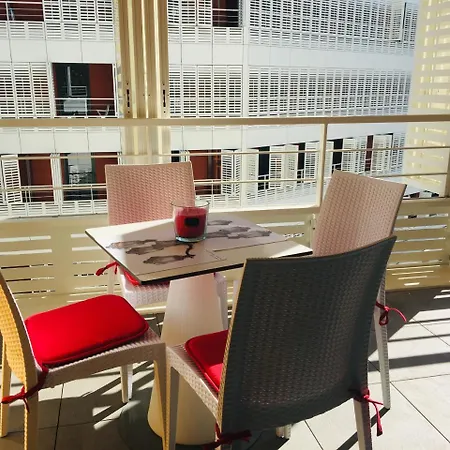 Apartment A Terrasse Ensoleillee & Parking A La Gare Du Sud Nice