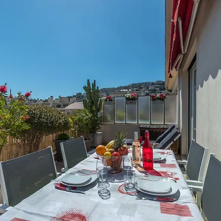 Apartment Le Mantega - F2 Moderne,centre Ville, 2 Grandes Terrasses,climatisation, Ascenseur *