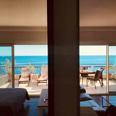Apartment Amazing Top Floor Penthouse 30m2 Terrace, Front Sea View On Promenade Des Anglais