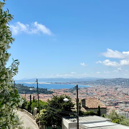 Jardin Avec Jacuzzi, Vue Et Montagne, Clim & Parking Appartement Nice