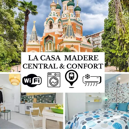 La Casa Madere- Centre Pres Gare - Wifi -confort Et Cosy Pres Des Transports En Communs * Nice
