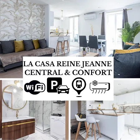 Appartement La Casa Reine Jeanne- Pres De La Gare - Wifi - Parking - Neuf Et Confort *