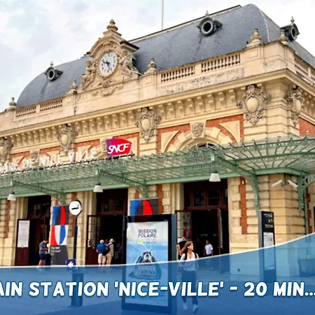 1 Min To The - Kitchen - Tramway - Air Conditioner - Wifi - Promenade Des Apartman Nizza