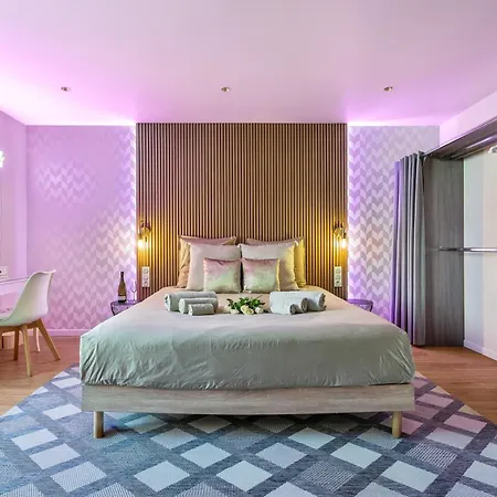 Renting - Honey Moon Massena - Luxe - Jaccuzzi - Terrasse - King Bed - Ac Appartamento *