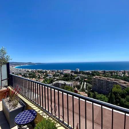 Appartement Ouest-splendide 3p, Roof-terrace Panoramic Sea View Nice